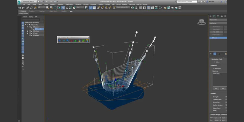 Liquid simulation workflow with RealFlow 3Ds Max VFX plugin