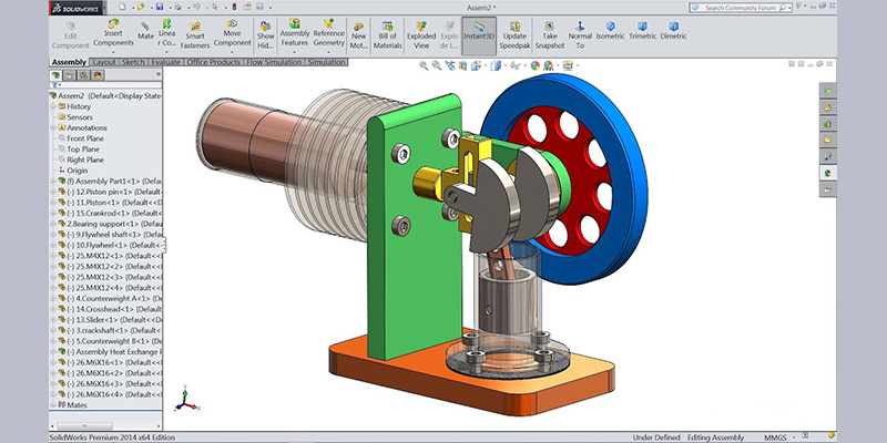 using cad from solidworks