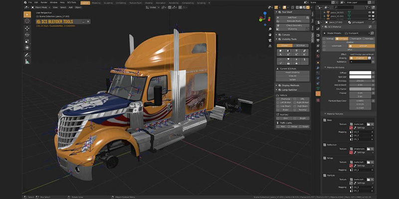 transportation addon for Blender