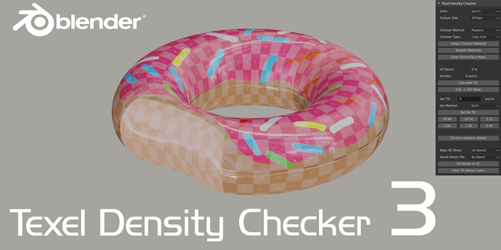 Blender UV addon | Texel Density Checker