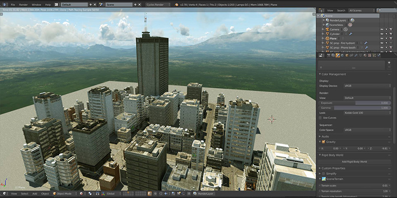 Blender addon for creating cities