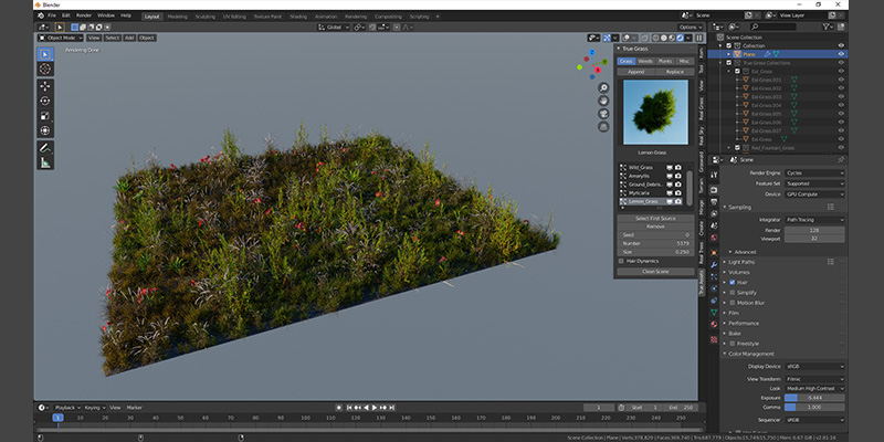 Blender plants addon | Graswald