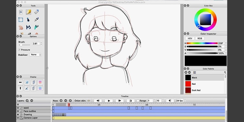 type in pencil animation software