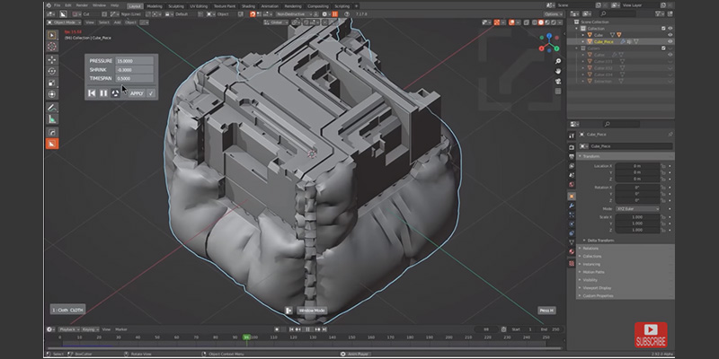 Blender addons for hard surface modeling