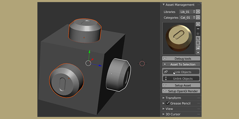 Blender addons for management