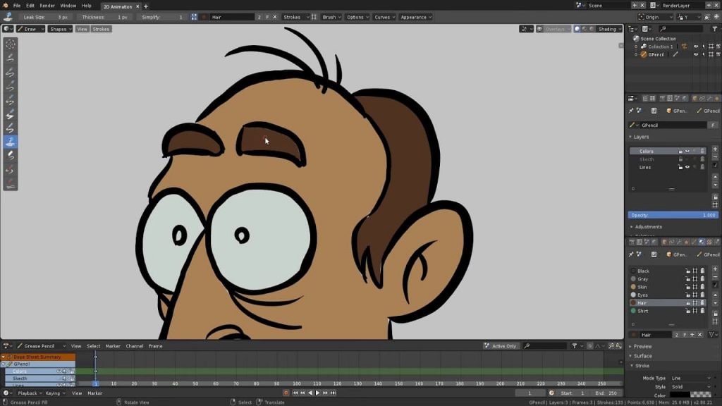 Blender Grease Pencil vs Adobe Animate