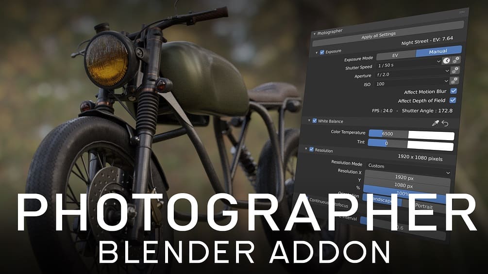 Blender lighting addon | Photographer