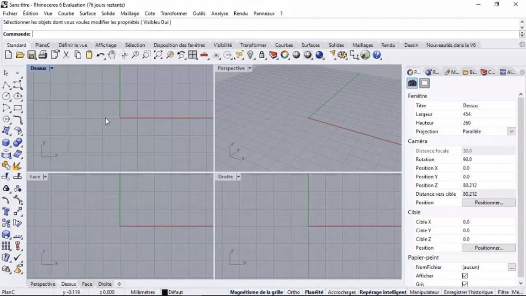 Rhino 3D software interface and learning curve