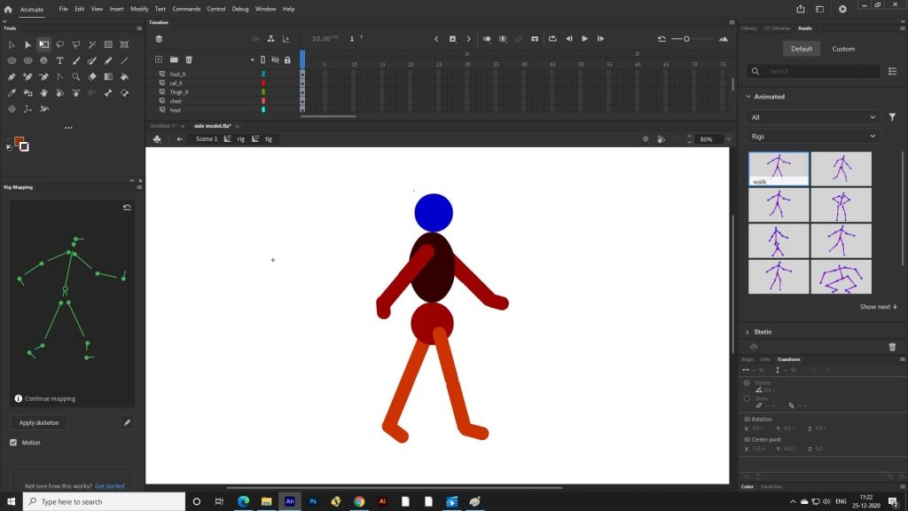 Adobe Animate vs After Effects in rigging tools