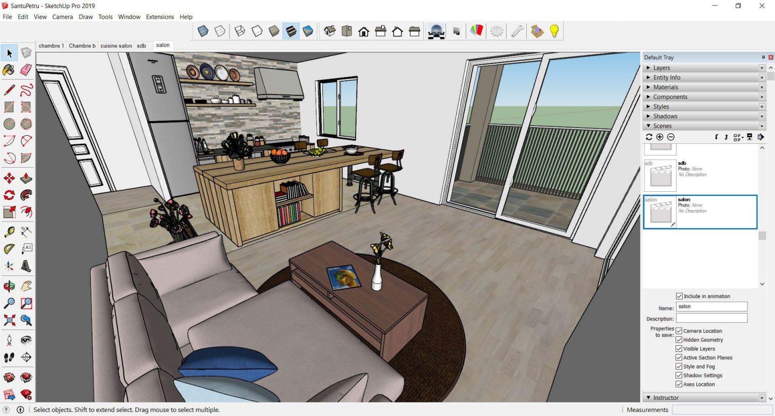 Sketchup атрибуты компонента