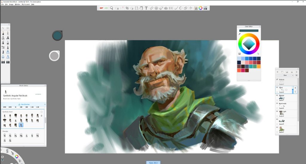 Best concept art software | Autodesk Sketchbook Pro
