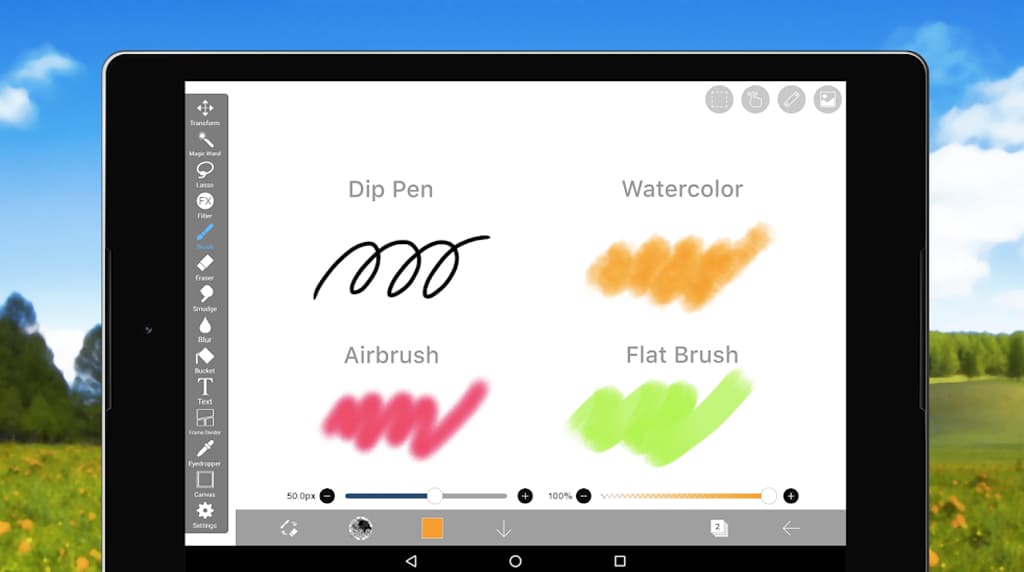 ibis Paint X vs FlipaClip in brushes