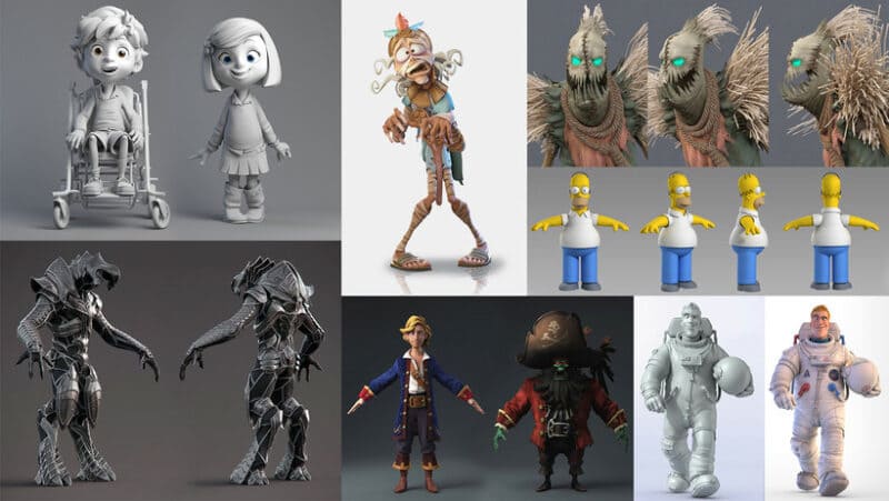 3D animation process | character design