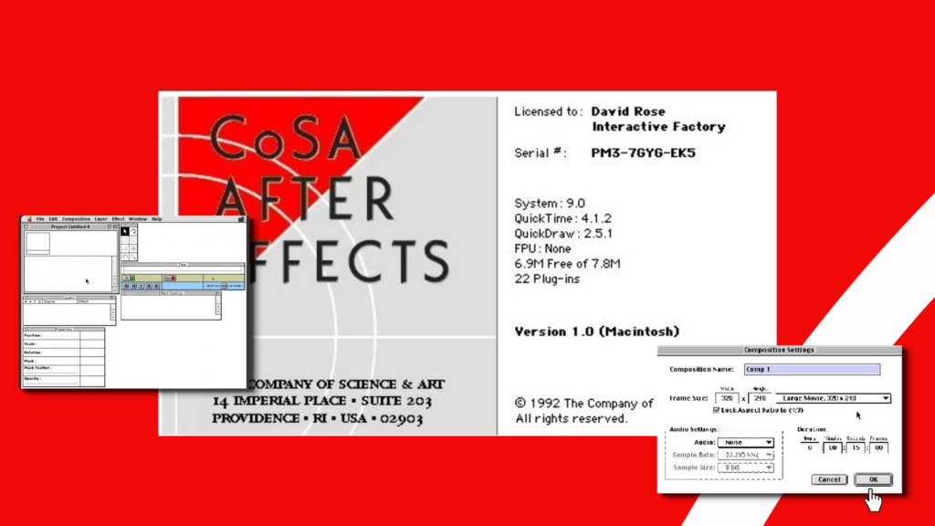 The history of After Effects | CoSA first version