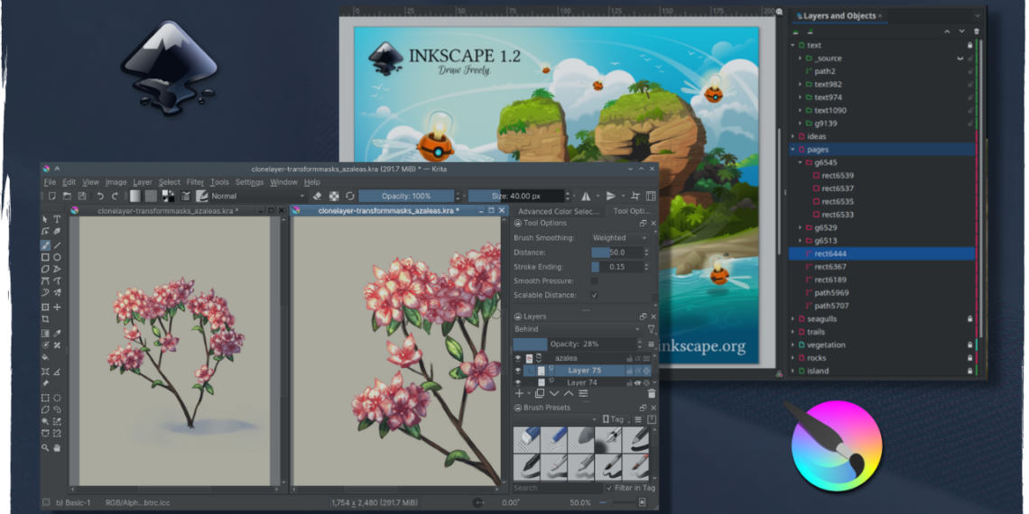 Krita vs Inkscape