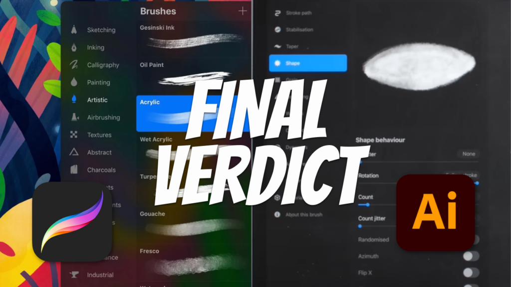 Adobe Illustrator vs Procreate final verdict