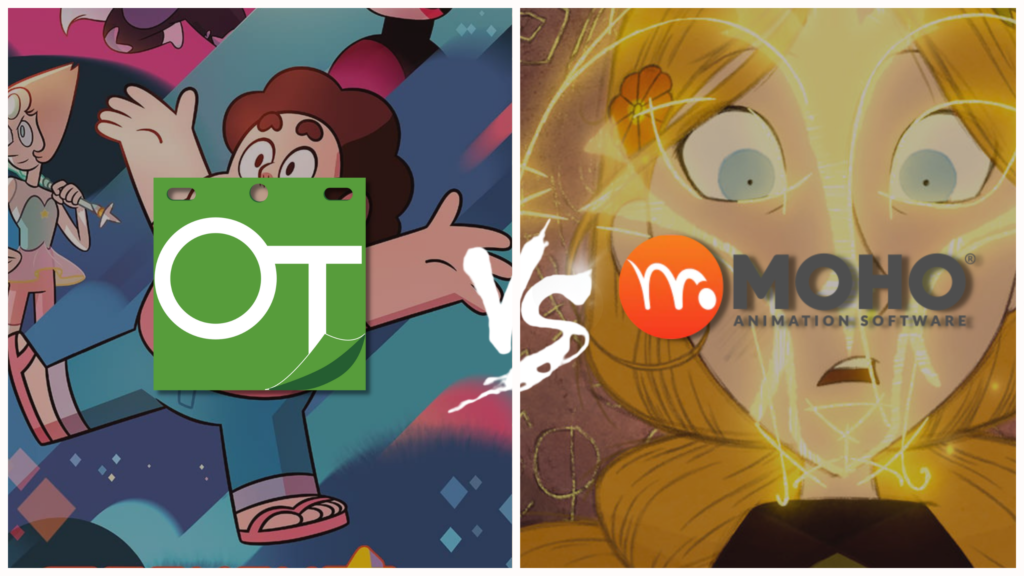The comparison of OpenToonz vs MOHO