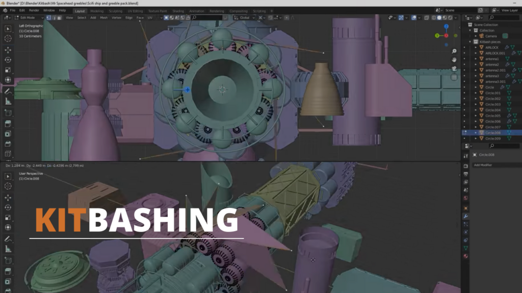 Types of 3D modeling | KitBashing