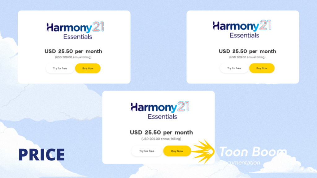 Toon Boom Harmony pricing plans