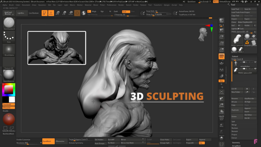 Types of 3D modeling | Sculpting