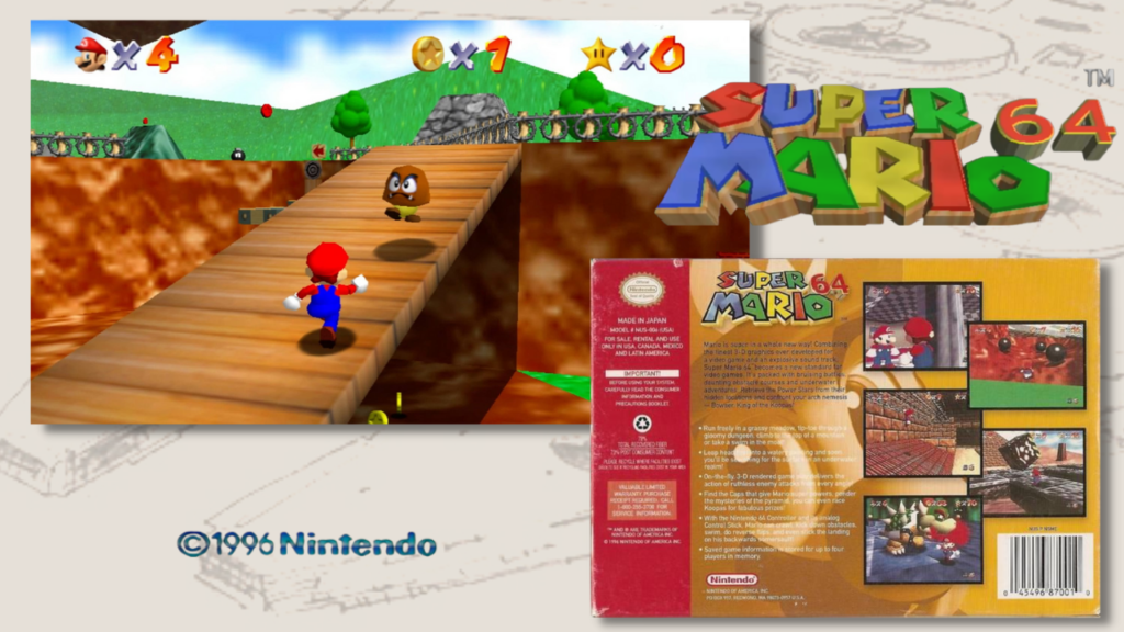 Popular video games in the 90s | Super Mario 64