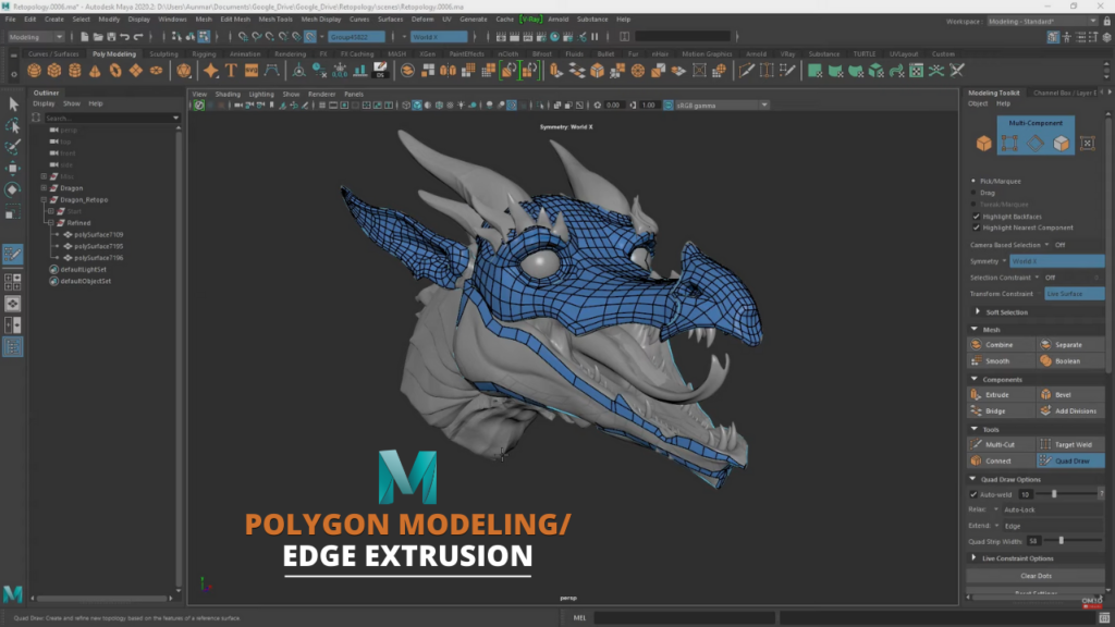 Types of 3D modeling | polygon modeling