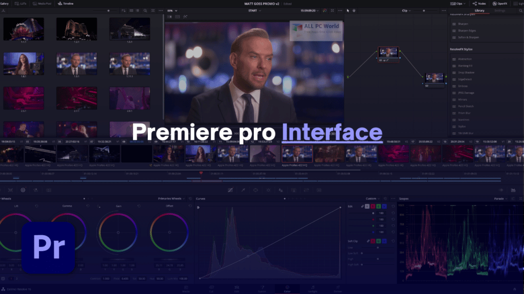 Adobe Premiere Pro interface.