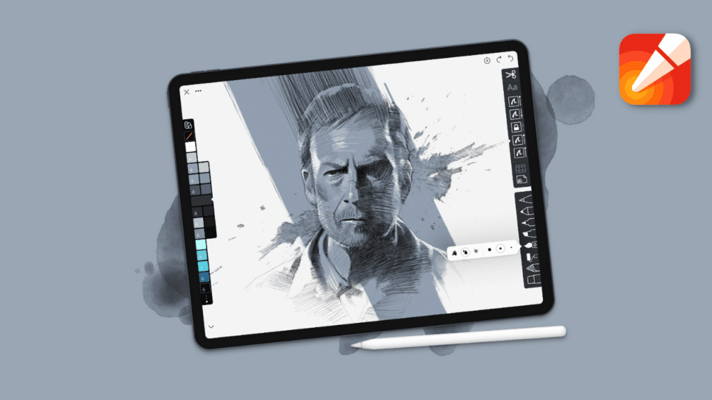 Linea Sketch painting app for iPad